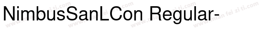 NimbusSanLCon Regular字体转换